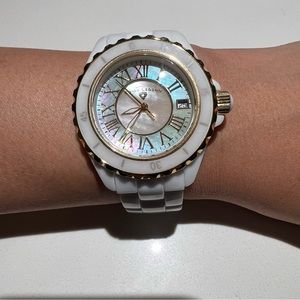 Swiss Legend Ceramic Mother of Pearl Watch